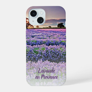 Aangepaste Lavande En Provence Sunset Fotografie K iPhone 15 Case