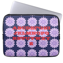 Aangepaste Lavendel Flowers Laptop Hoesje Laptop Sleeve