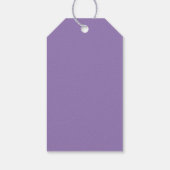 Aangepaste Lavendel Lila Quinceañera Favoriet Cadeaulabel (Achterkant)