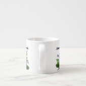 Aangepaste Lavendel Pansy Flowers Espresso Cup Espresso Kop (Achterkant)