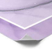 Aangepaste Lavendel Roos Abstract Welkom Poster (Hoek)