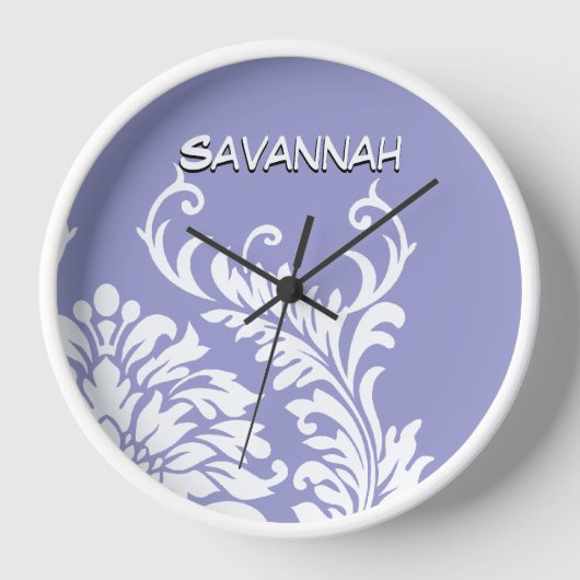 Aangepaste Lavender Damask of een kleur (Voorkant)