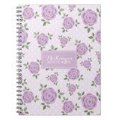 Aangepaste Lavender Flowers Notitieboek (Voorkant)