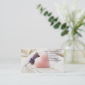 Aangepaste lavender Heart Soap Farmhouse Style Visitekaartje (Staand voorkant)
