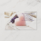 Aangepaste lavender Heart Soap Farmhouse Style Visitekaartje (Voorkant)