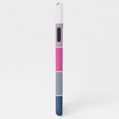 Aangepaste lavender Violet Dark Blue Roze grijze s iPhone Hoesje (Rechterkant)