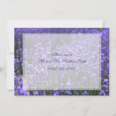 Aangepaste lavender Wedding Rehearings Uitnodiging (Achterkant)