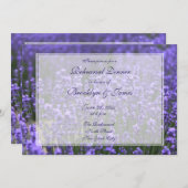 Aangepaste lavender Wedding Rehearings Uitnodiging (Voorkant / Achterkant)