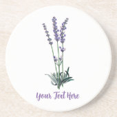 Aangepaste  lavenderbloem Onderzetter (Voorkant)