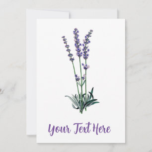 Aangepaste lavenderventiel kaart