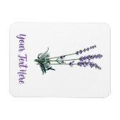 Aangepaste  lavenderventiel Kaart Magneet (Horizontaal)