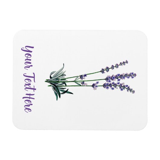 Aangepaste lavenderventiel Kaart Magneet (Horizontaal)