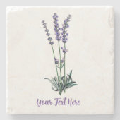 Aangepaste  lavenderventiel stenen onderzetter (Voorkant)