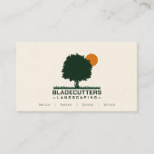 Aangepaste Lawn Care Landscaping Visitekaartjes (Voorkant)