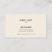 Aangepaste Lawn Care Landscaping Visitekaartjes (Achterkant)