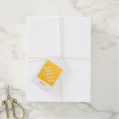 Aangepaste Leafs-afbeeldingen Leuk tekst Goud Foli Cadeaulabels (Met Koord)