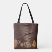 Aangepaste  lederen look tote bag (Achterkant)