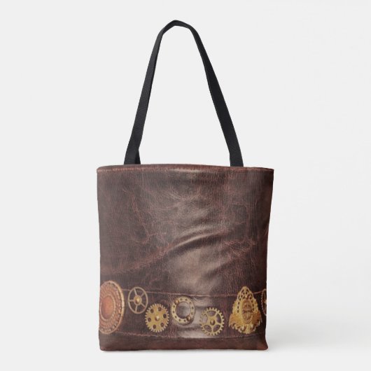 Aangepaste lederen look tote bag (Achterkant)