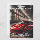 Aangepaste Leeftijd Auto's Jongens Verjaardagsfees Kaart (Voorkant)