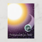 Aangepaste leeftijd beweegt rond de zon briefkaart (Voorkant)