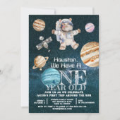 Aangepaste leeftijd Buitenruimte Astronaut Verjaar Kaart (Voorkant)