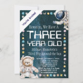 Aangepaste Leeftijd Buitenruimte Verjaardagsfeest Kaart (Voorkant)