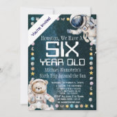 Aangepaste Leeftijd Buitenruimte Verjaardagsfeest Kaart (Voorkant)