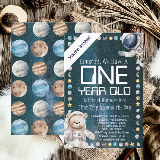 Aangepaste Leeftijd Buitenruimte Verjaardagsfeest  Kaart