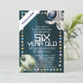 Aangepaste Leeftijd Buitenruimte Verjaardagsfeest  Kaart (Staand voorkant)