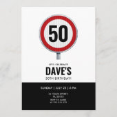 Aangepaste leeftijd circulair verkeersbord verjaar kaart (Voorkant)