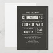 Aangepaste leeftijd en kleurenverrassingen op fees kaart (Voorkant / Achterkant)