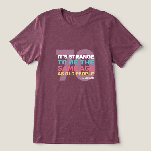 Aangepaste leeftijd en naam Grappig Senior Verjaar Tri-Blend Shirt (Design voorkant)