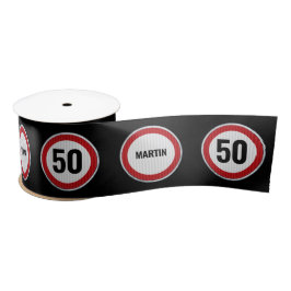 Aangepaste leeftijd en NAAM verjaardagstekens Satijnen Lint