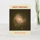 Aangepaste leeftijd en tekst spiraal melkwegstelse kaart (Voorkant)