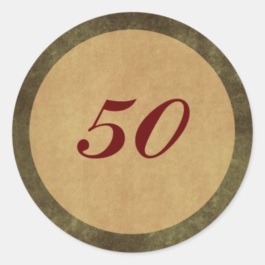 Aangepaste leeftijd envelop afdichting ronde sticker (Voorkant)