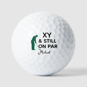 Aangepaste leeftijd Grappige golfbal Nog steeds op Golfballen