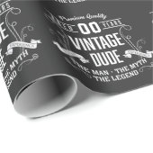 Aangepaste leeftijd kerel cadeaupapier (Rol Hoek)