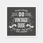 Aangepaste leeftijd  kerel servet (Voorkant)