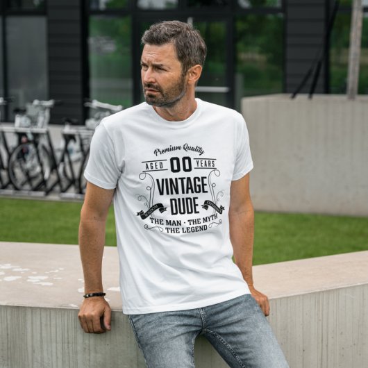 Aangepaste leeftijd  kerel t-shirt