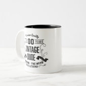 Aangepaste leeftijd kerel tweekleurige koffiemok (Voorkant links)