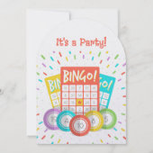 Aangepaste Leeftijd leuk Bingo Thema Verjaardag Kaart (Voorkant)