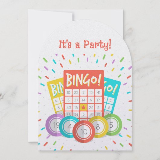 Aangepaste Leeftijd leuk Bingo Thema Verjaardag Kaart (Voorkant)