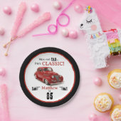 Aangepaste leeftijd niet oud maar rood klassiek 19 papieren bordje (Feest)