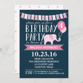 Aangepaste leeftijd olifant geboortedag | Geboorte Kaart (Voorkant / Achterkant)