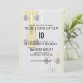 Aangepaste leeftijd Race Auto Track Sport Verjaard Kaart (Staand voorkant)