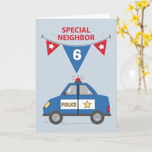 Aangepaste leeftijd speciale groep 6e geboortedag kaart (Gele Bloem)