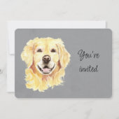 Aangepaste leeftijd verjaardag Goud Retriever Hond Kaart (Voorkant)