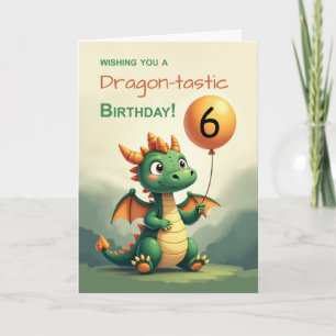 Aangepaste leeftijd Verjaardag Schattigee Dragon H Kaart