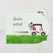 Aangepaste leeftijd verjaardag voor golfliefhebber kaart (Voorkant / Achterkant)