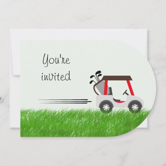 Aangepaste leeftijd verjaardag voor golfliefhebber kaart (Voorkant)